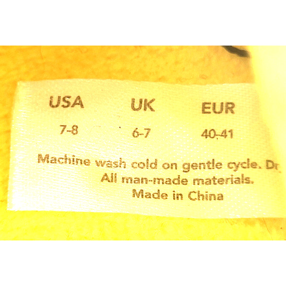 ROCKDOVE Two Tone House Slippers Blue Yellow Mens Size Small 7-8 - Picture 5 of 11